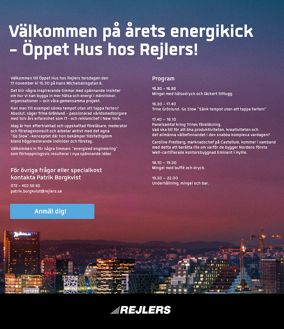 Inbjudan till Energikick i Malmö
